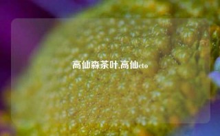 高仙森茶叶,高仙cto