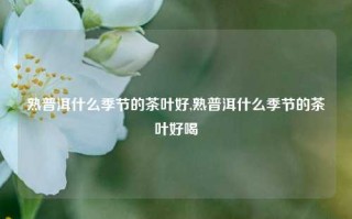 熟普洱什么季节的茶叶好,熟普洱什么季节的茶叶好喝