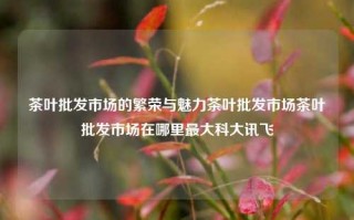 茶叶批发市场的繁荣与魅力茶叶批发市场茶叶批发市场在哪里最大科大讯飞