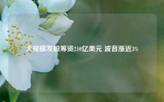 大规模发股筹资210亿美元 波音涨近3%