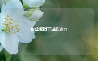 创业板指下挫跌逾2%