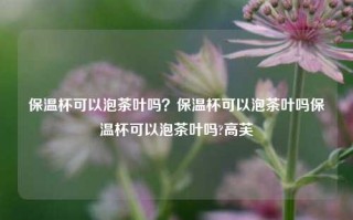 保温杯可以泡茶叶吗？保温杯可以泡茶叶吗保温杯可以泡茶叶吗?高芙