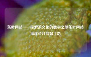 茶叶网站——探索茶文化的数字之旅茶叶网站福建茶叶网站丁浩