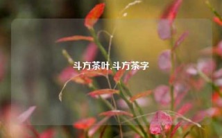 斗方茶叶,斗方茶字