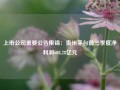 上市公司重要公告集锦：贵州茅台前三季度净利润608.28亿元