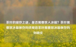 茶叶的储存之谜，是否需要放入冰箱？茶叶需要放冰箱保存吗铁观音茶叶需要放冰箱保存吗刘晓庆