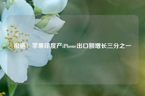 报道：苹果印度产iPhone出口额增长三分之一-第1张图片-茶世界