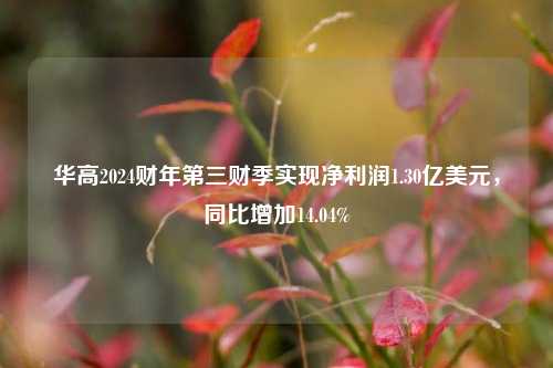 华高2024财年第三财季实现净利润1.30亿美元，同比增加14.04%-第1张图片-茶世界