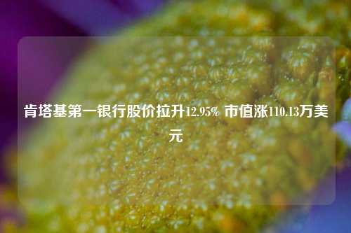 肯塔基第一银行股价拉升12.95% 市值涨110.13万美元-第1张图片-茶世界