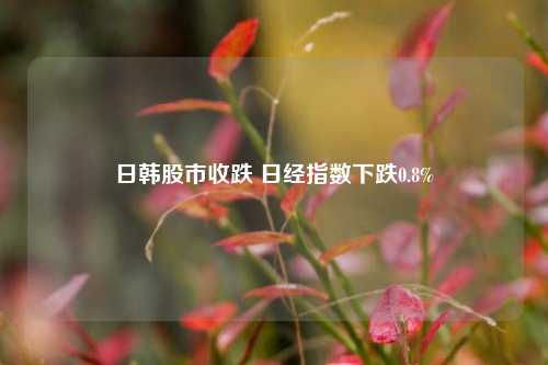 日韩股市收跌 日经指数下跌0.8%-第1张图片-茶世界