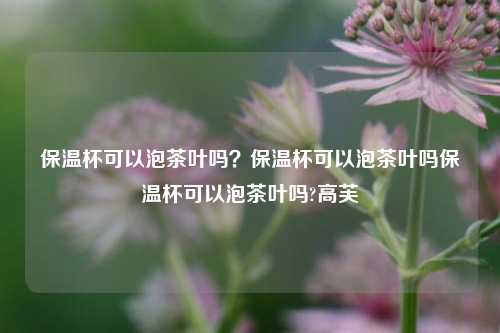 保温杯可以泡茶叶吗？保温杯可以泡茶叶吗保温杯可以泡茶叶吗?高芙-第1张图片-茶世界